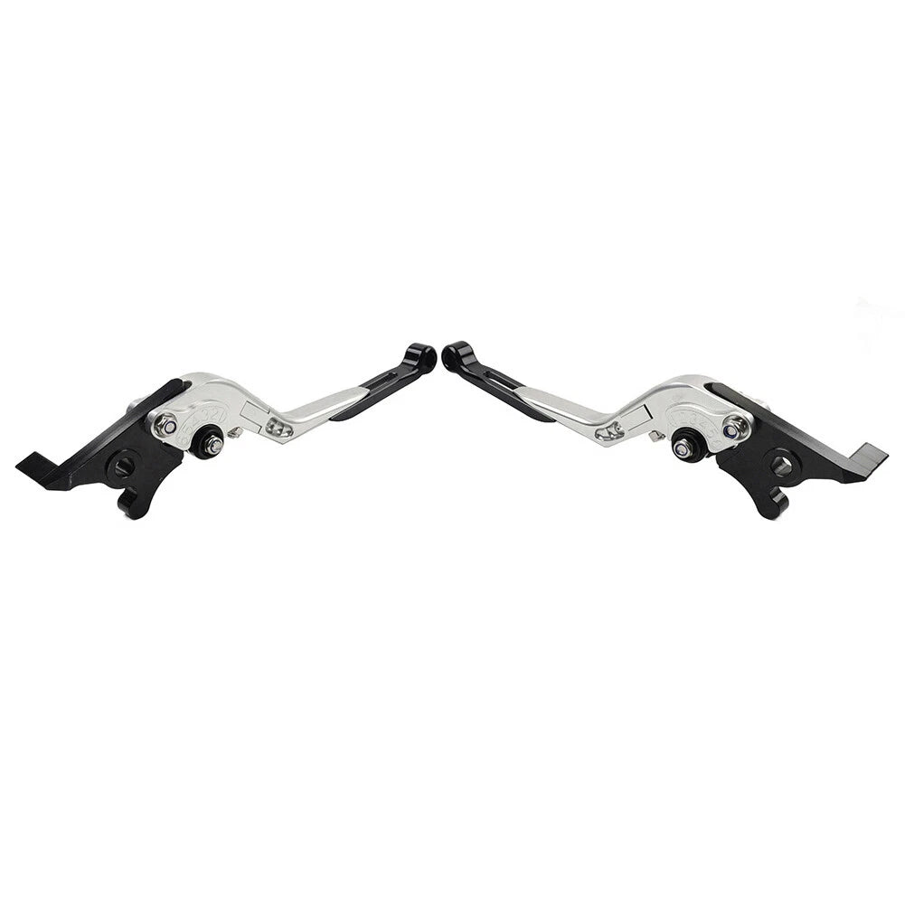 CNC Silver Extendable Brake Clutch Levers for Kawasaki ZX10R/RR/KRT/SE (16-20)