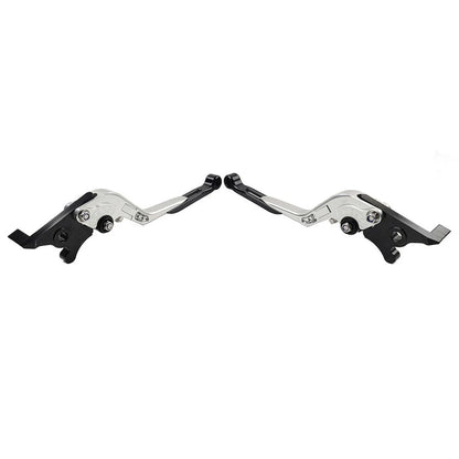 CNC Silver Extendable Brake Clutch Levers for Kawasaki ZX10R/RR/KRT/SE (16-20)