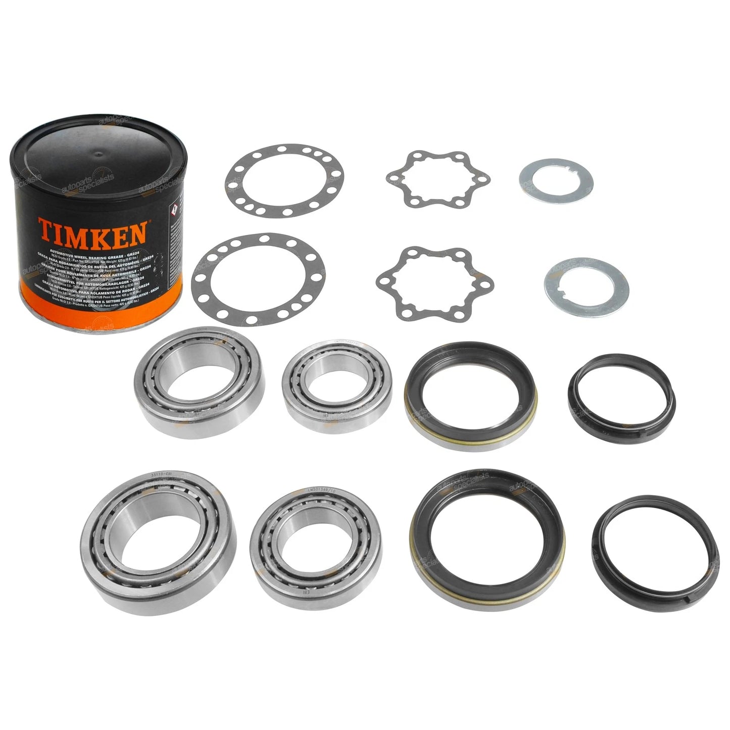 Front Wheel Bearings + Seal Kits + Grease for Nissan Patrol GQ GR GU Y60 Y61