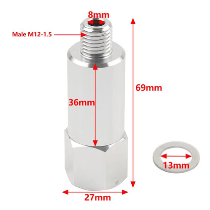M12 1.5 to 3/8 NPT Coolant Water Temp Sensor Adapter for GM LS Engine Swap