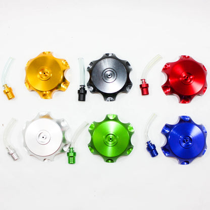 Alloy CNC Gas Fuel Tank Cap & Breather for 110cc 125cc 140cc Dirt Bike