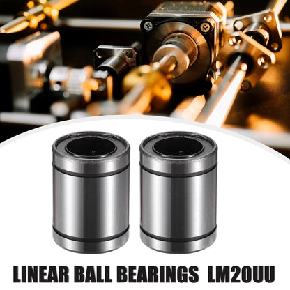 4 x LM20UU 20mm IDx32mm ODx42mm Length Linear Ball Bearings for Car