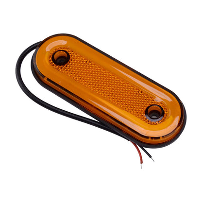 Amber Oval Side Marker Light LED for Car SUV Truck (Universal)