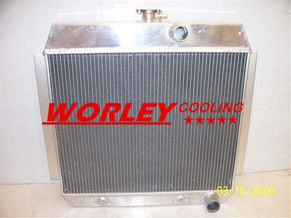 3ROW Radiator for CHEVROLET CORVETTE C1 235 IN3 L6 (1953-1955) + FAN