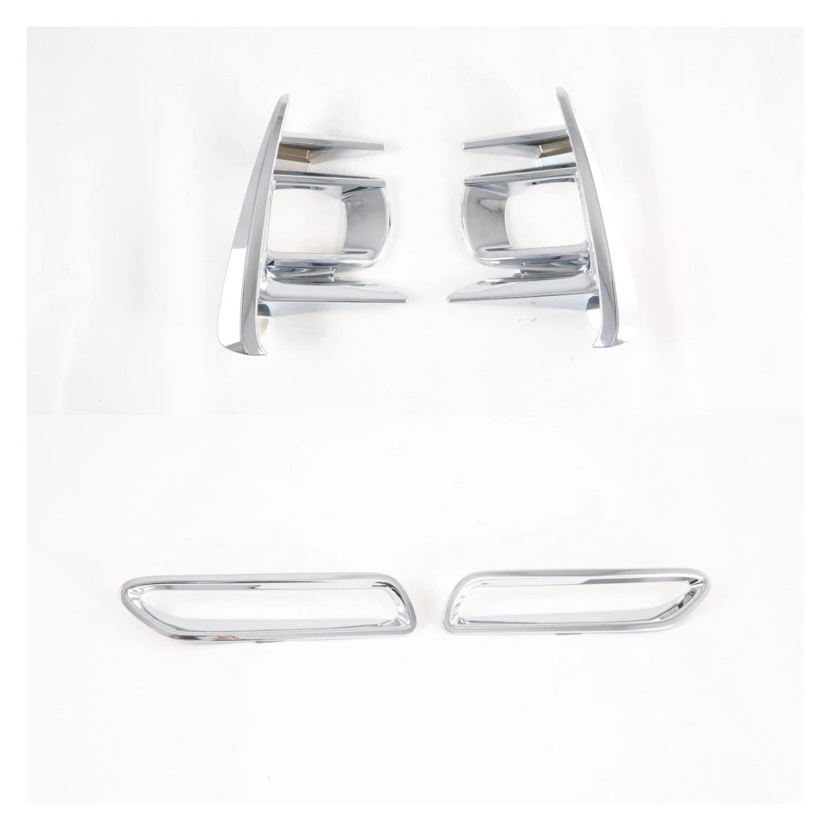 Chrome Fog Light Lamp Lid Set Cover Trim for 2018-2020 Toyota Sienna