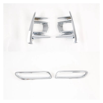 Chrome Fog Light Lamp Lid Set Cover Trim for 2018-2020 Toyota Sienna