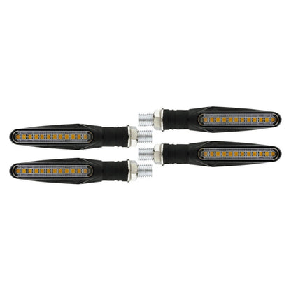 4 x Universal Motorcycle LED Amber Turn Signal Lights for Bike