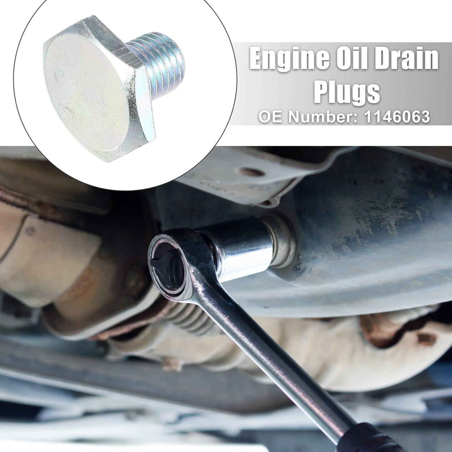 M10x1.25 Engine Oil Drain Plug with Washer for Ford (2014-2023)