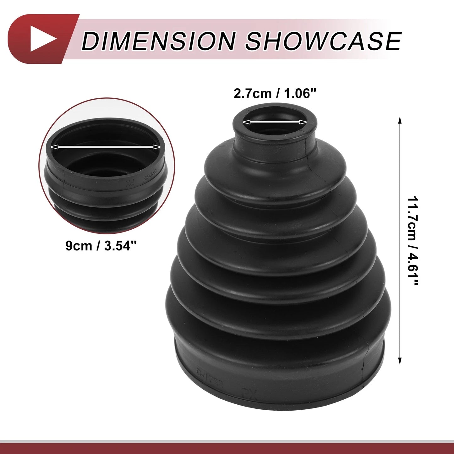 Outer CV Joint Boot Kit w/ Clamps for Honda CR-V (2008-2011, 2019)
