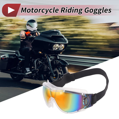 Goggles Red Lens White Frame PC PU for Motorcycle