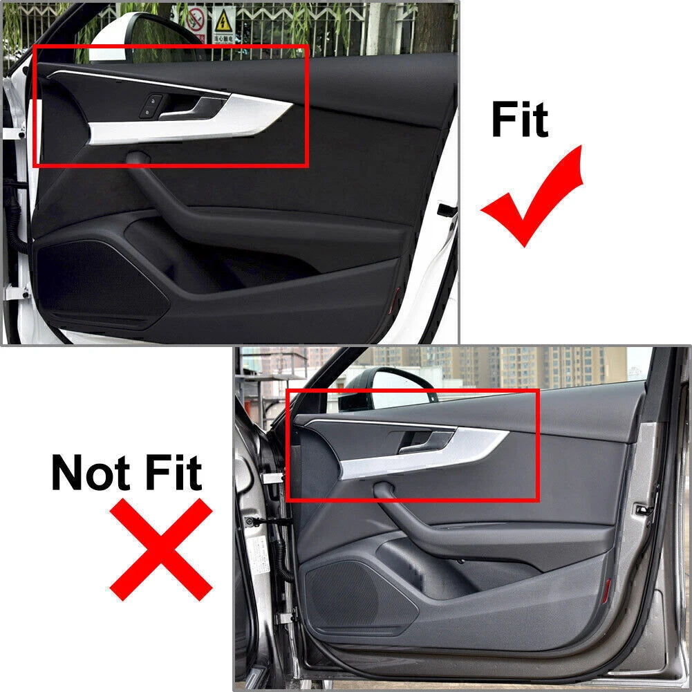 4 Pcs Carbon Fiber Door Handle Trim for Audi A4 B9 (2017-2020)
