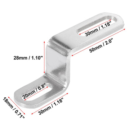 Exhaust Bracket Z-Shape Mounting for Motorcycle 120mm 30mm 0.8in 1.18in