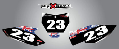 Aussie Pride Style Stickers for Husqvarna TC 125 FC 250 350 450 (2014-2015)