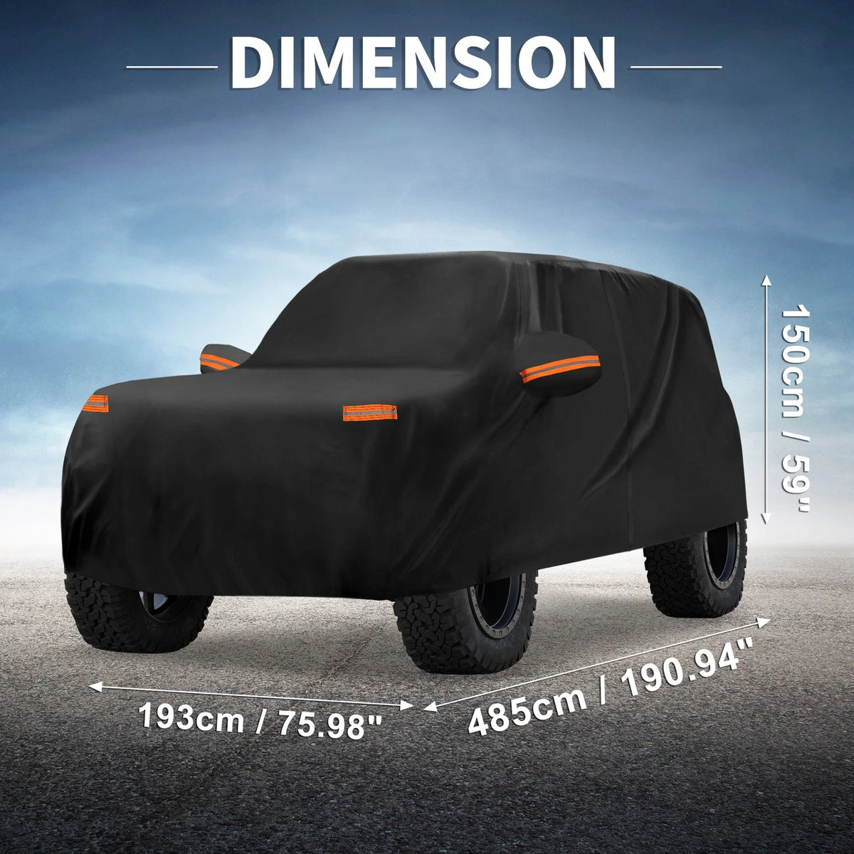 Waterproof Spunlace Cotton Car Cover for Ford Bronco (2021-2023)