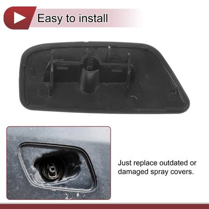 Front Left Washer Nozzle Cover for Subaru Forester (2009-2012) Silver Tone