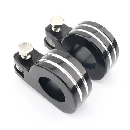 38MM Aluminum Highway Guard Foot Peg Clamp Kit for Harley Dyna