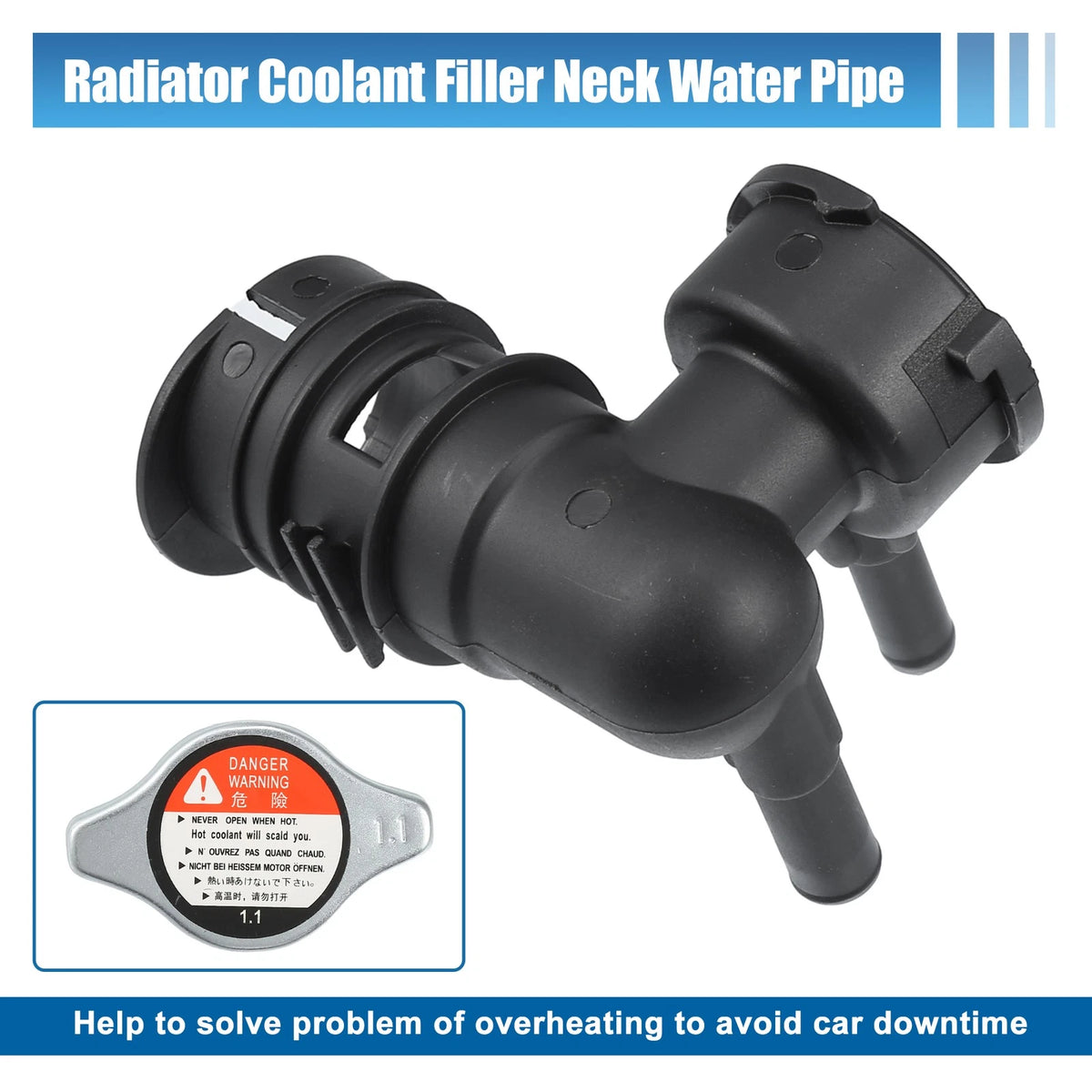 Engine Radiator Coolant Filler Neck for Toyota Lexus (2001-2023)