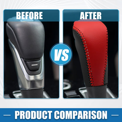 Gear Shift Lever Cover Trim for Nissan Altima Armada Sentra (20-23) Black Red