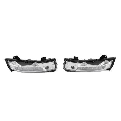 LED DRL Fog Lights for 2018-2023 Ford Mustang Clear Bumper Turn Signal Lamps 2 x