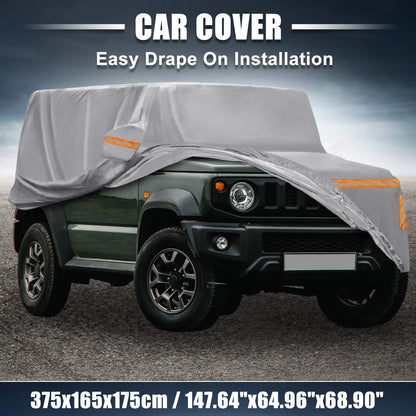 Car Cover Set for Suzuki Jimny Outdoor Waterproof Protection