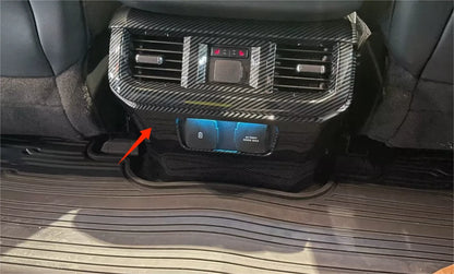Carbon Fiber Rear Air Vent Outlet Lid Cover Trim for Ford F150 (2021-2023)