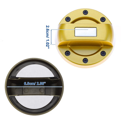Gold Tone Gas Fuel Tank Cap Cover for Suzuki Jimny (1998-2023)
