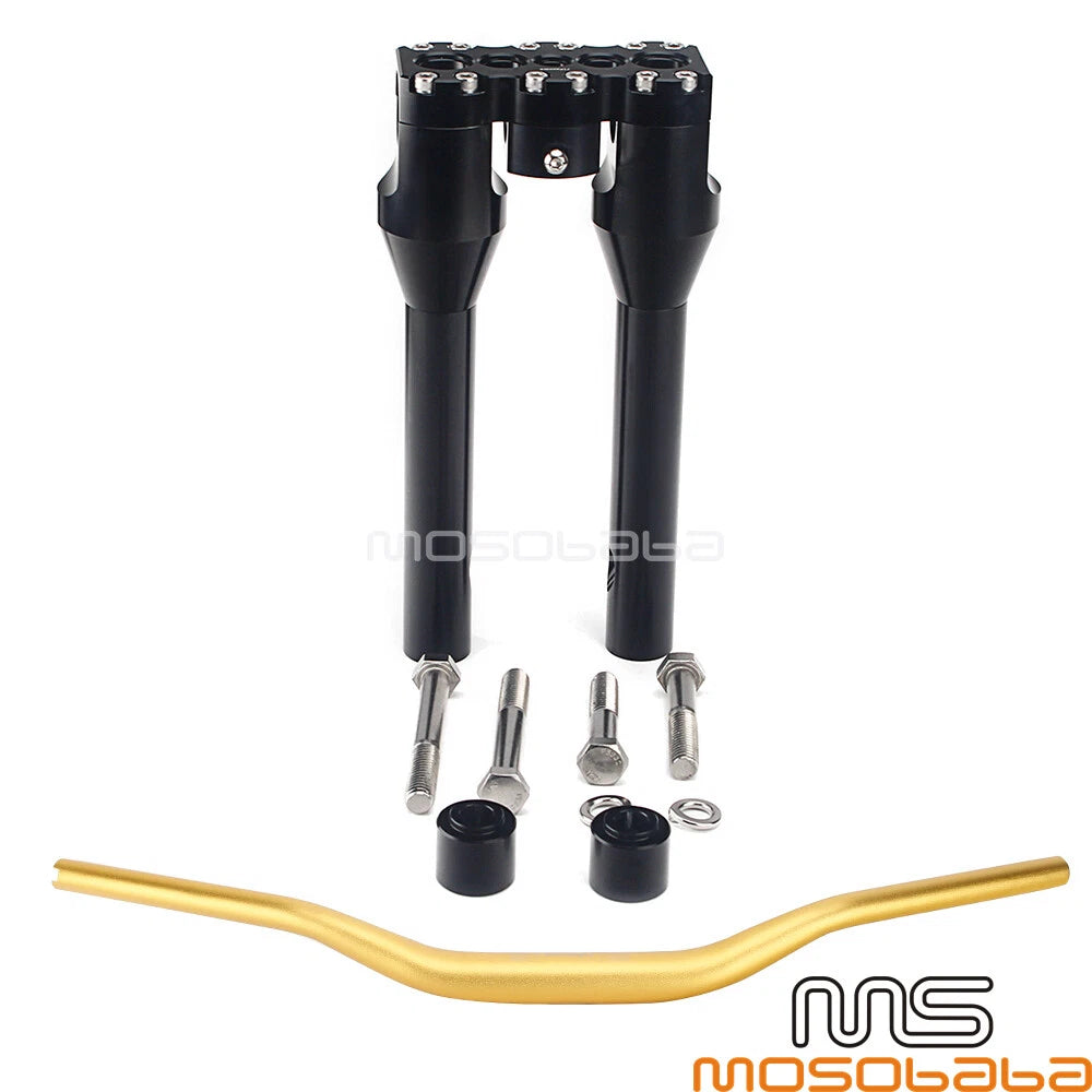 1. 1-1/2" Handlebar w/10" Riser for Harley Dyna Softail Street Bob (2018-2023)