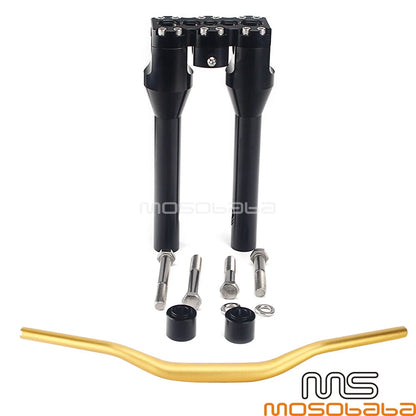 1. 1-1/2" Handlebar w/10" Riser for Harley Dyna Softail Street Bob (2018-2023)
