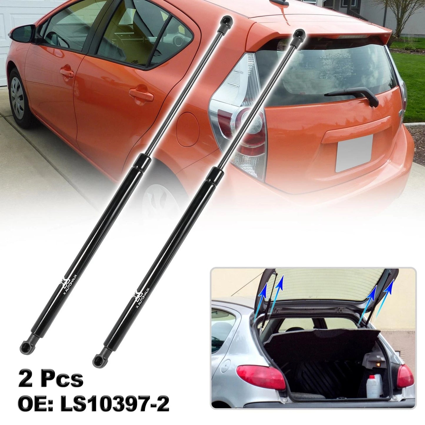 Rear Trunk Lift Supports for Toyota Prius (2011-2015)