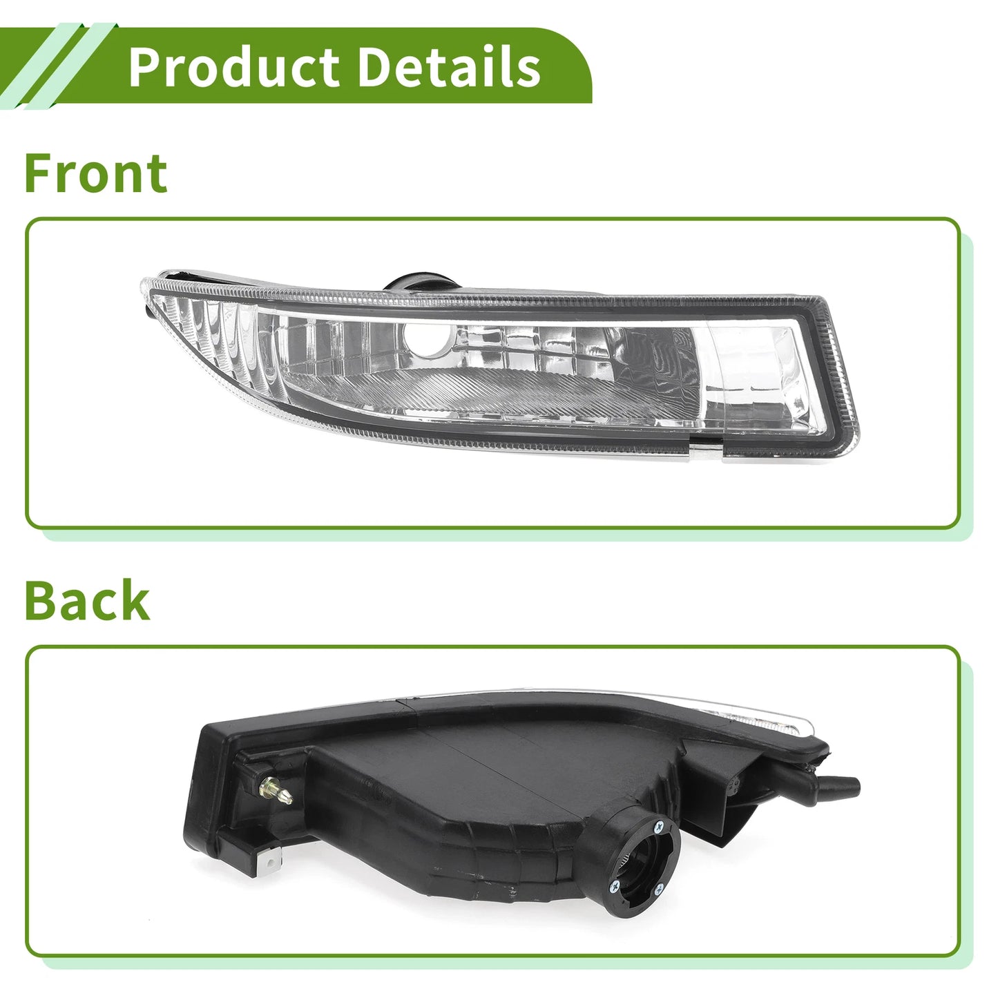 Right Fog Light Grill for Toyota Corolla (2001-2004)