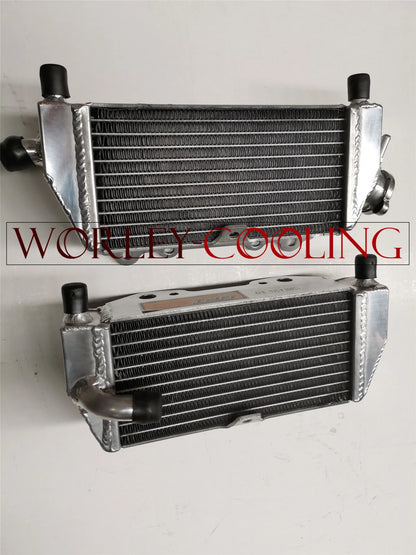 Aluminum Radiator & Red Hose for Kawasaki KX125 KX 125 (1999-2002)