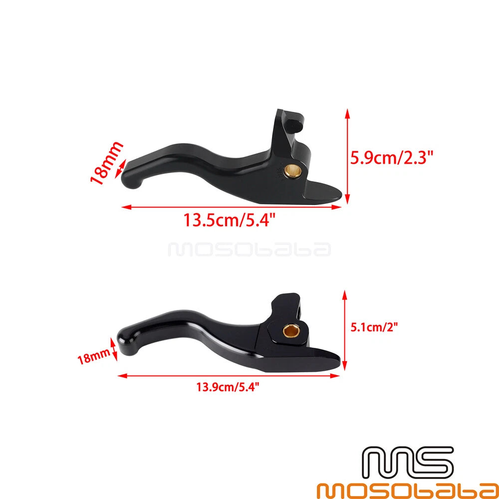 5.1'' Brake & Clutch Hand Levers Set for Harley Softail FLSS (2016-2023)