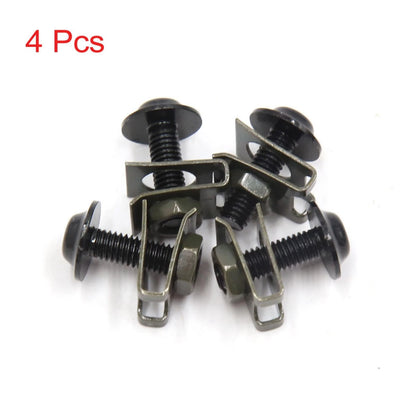 Bolts / 4 x M6 / Fairing Bolts for Motorcycle Sportbike