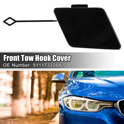 Front Bumper Tow Hook Cover for BMW 5 Series F10 F11 528i 535d 535i Black