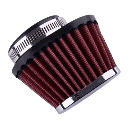 55mm Red Pod Air Filter for Car Motorcycle Universal Inlet Cleaner