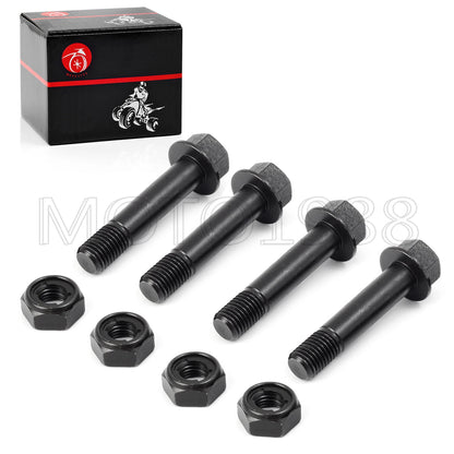 4X Front Shock Absorber Bolt & Lock Nut for Yamaha YFZ450/Raptor 660/700