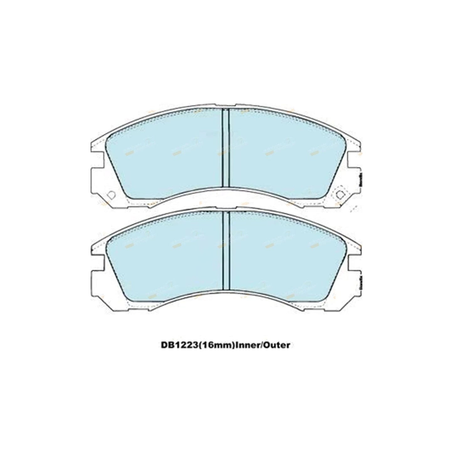 4WD Front Brake Pads Set for Mitsubishi Verada (1996 - 2004)