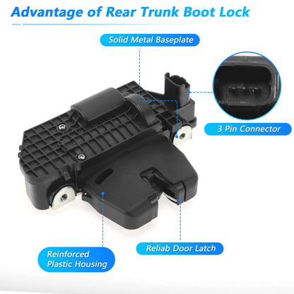 Rear Trunk Latch Lock Actuator for Peugeot 208 (2012-2019)