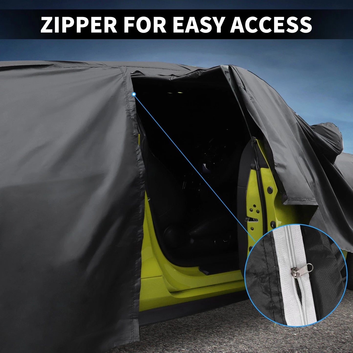Waterproof PEVA Cotton Car Cover for Hyundai i20 (2014-2021) with Zipper