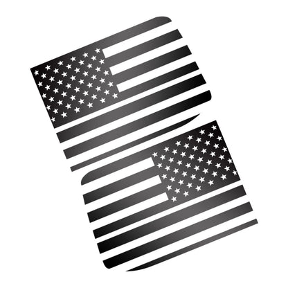 2 x Black Rear Window Flag Stickers for Ford F-150 (2015-2022)