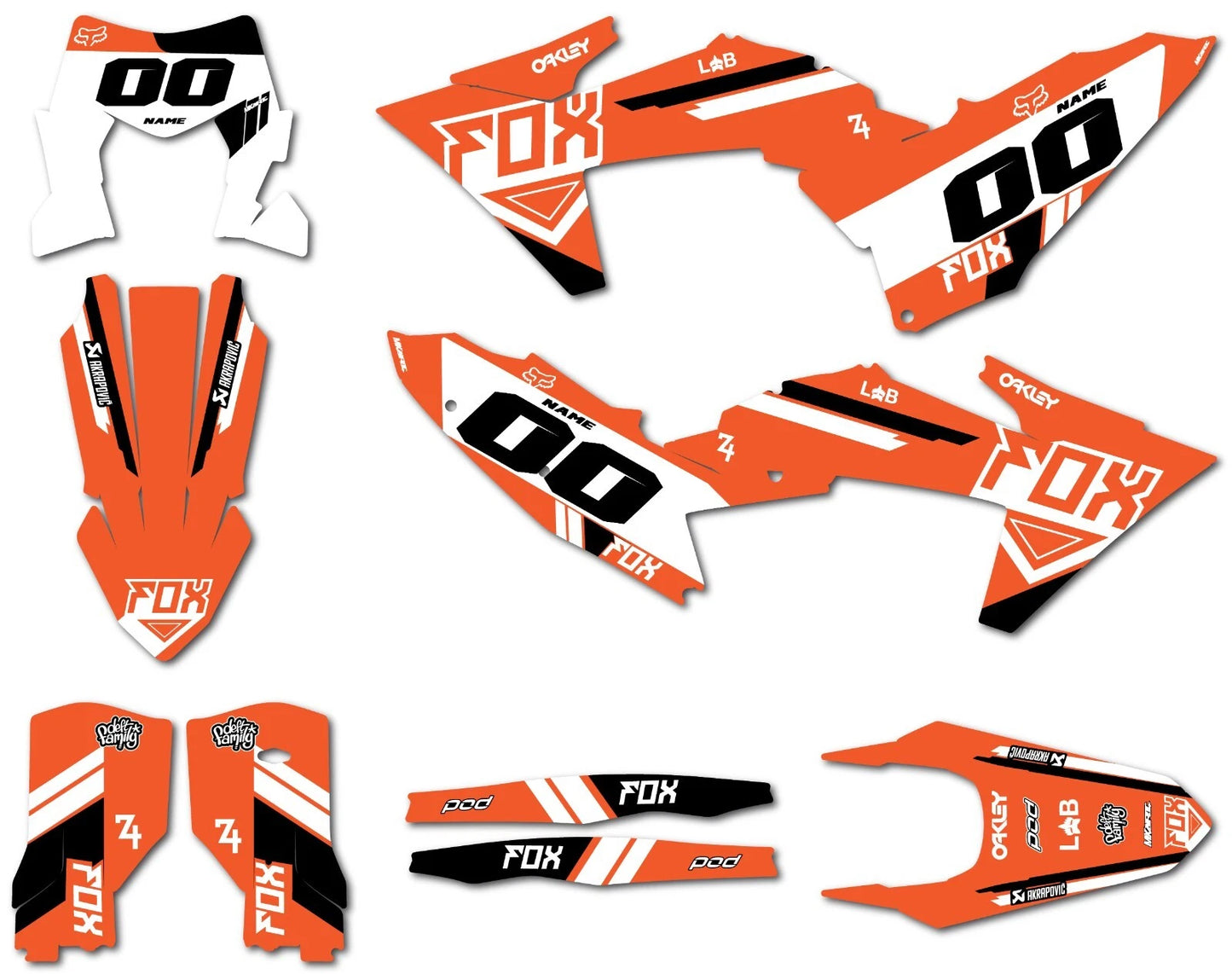 Glow Style Decal Kit Stickers for KTM EXC (2024)
