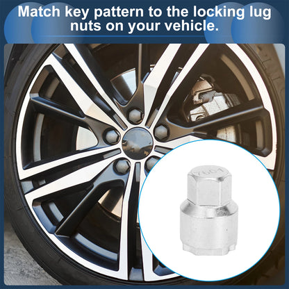 Anti-theft Wheel Lock Lug Nut Key Socket for Volvo
