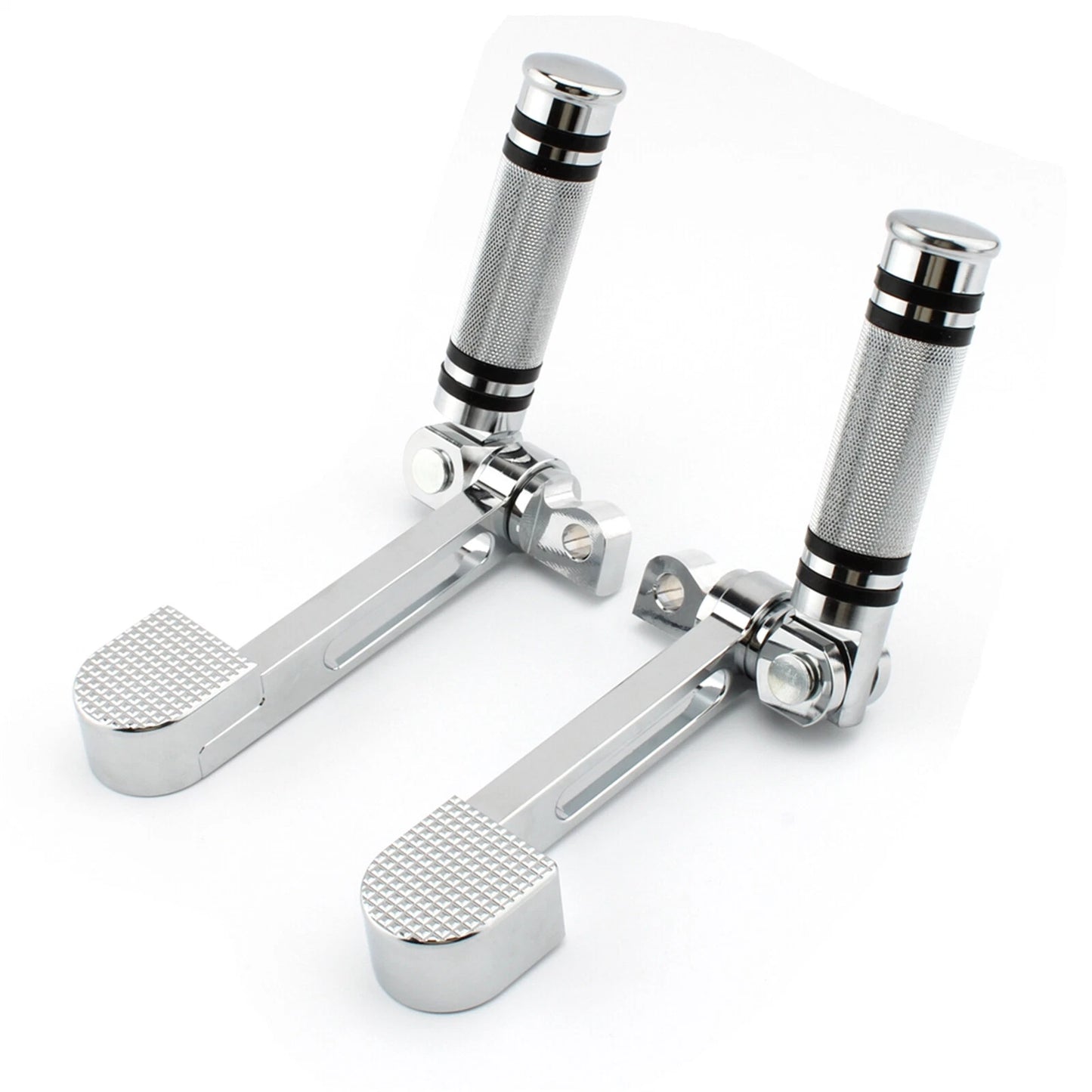 Chrome Foot Pegs for Harley Touring Softail Dyna Sportster 883 1200 (2004-2023)