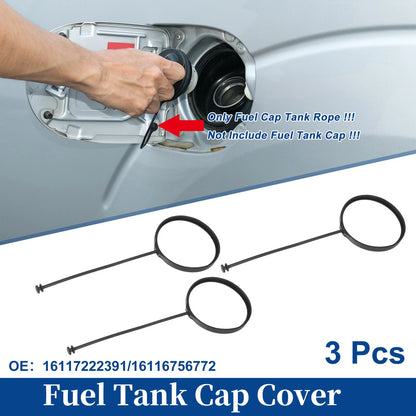 3 Pcs Fuel Tank Cap Tether Rope for BMW X6 (2008-2018)