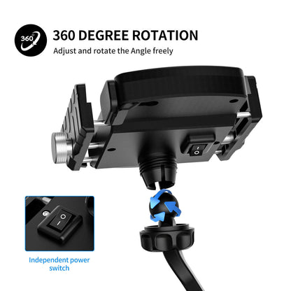 15W Wireless Charging Pad for Motorcycle Scooter (2020-2023)