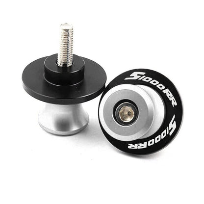 Silver Swingarm Spools for BMW S1000R S1000RR (2014-2018) - 2 x M8 Screws