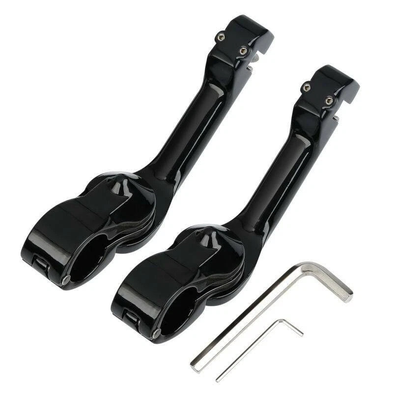 1-1/4'' Angled Engine Guard Foot Peg Mount for Harley Sportster
