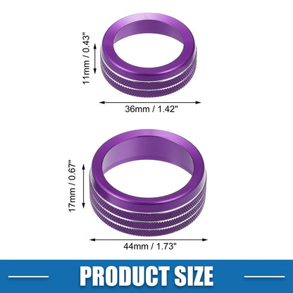 Knob Cover Decals for Dodge Durango Purple Set of 3 (2014-2020)