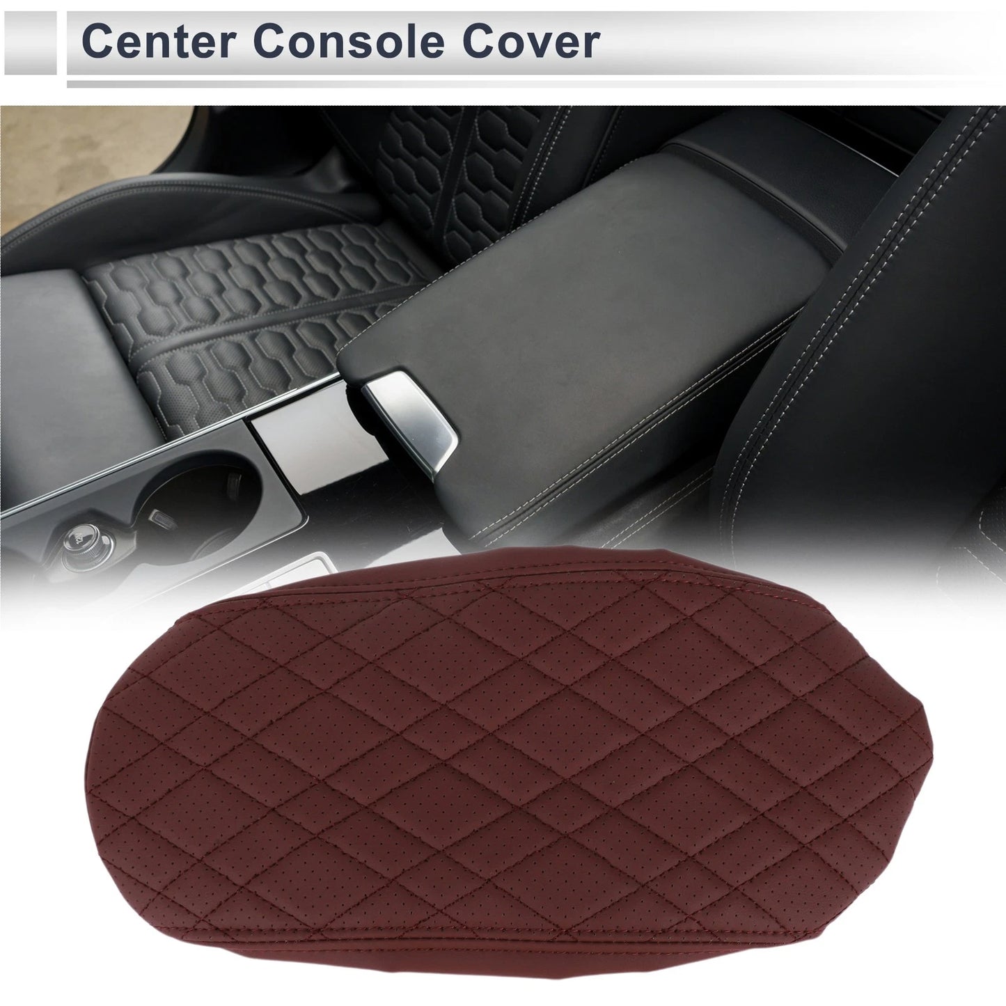 Center Console Cover for BMW 1 Series (2012-2018) Wine Red