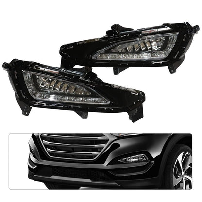 DRL LED Daytime Running Lights Fog Lamps for Hyundai Tucson (2015-2017)